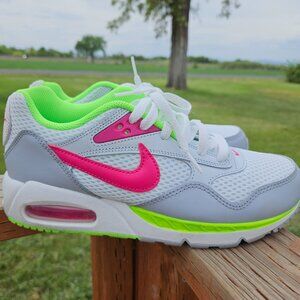 Nike Air Max White Pink Neon Sneakers